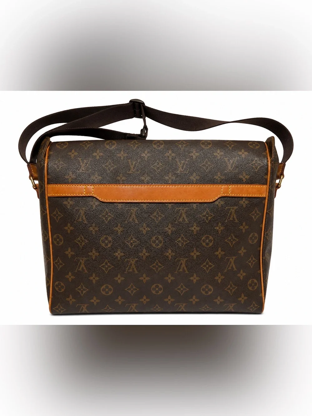 Louis Vuitton Monogram Canvas Messenger in Brown with Tan Trim